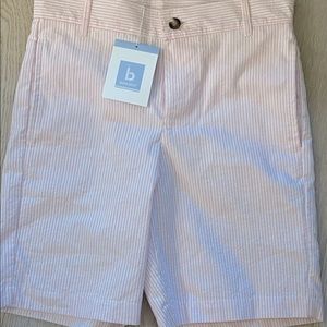 Bella Bliss Boy pink seersucker shorts
